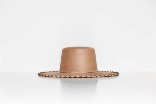 THE LACE EDGE LIGHT BROWN